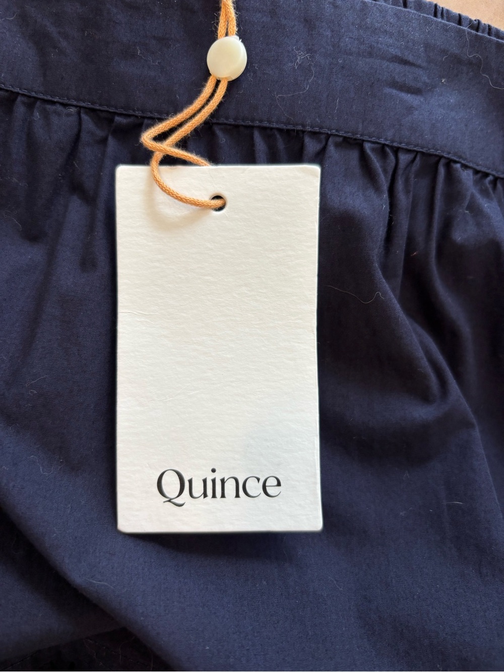 Quince 100% Organic Cotton Poplin Pintuck Maxi Skirt in Navy Blue Size XL. NWT - Picture 9 of 14